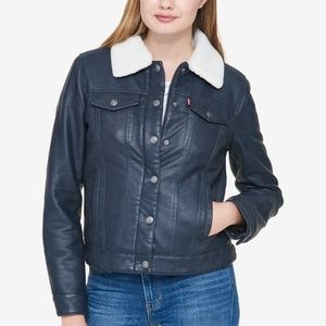 Levi's Faux-Leather Trucker Jacket